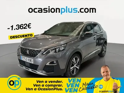Usado Peugeot 3008 GT-line 130 CV (95 kW) 2019 Gris SUV