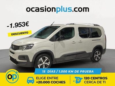 Usado Peugeot Rifter GT 130 CV (95 kW) 2022 Gris Monovolumen