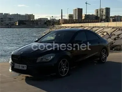 Usado Mercedes CLA220 AMG line 177 CV (130 kW) 2016 Negro Berlina