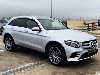 Usado Mercedes GLC220 AMG line 170 CV (125 kW) 2018 Plateado SUV