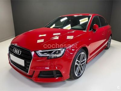 Usado Audi A3 S-Line 116 CV (85 kW) 2018 Rojo Berlina