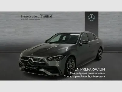 Usado Mercedes C220 AMG line 200 CV (147 kW) 2022 Gris Berlina