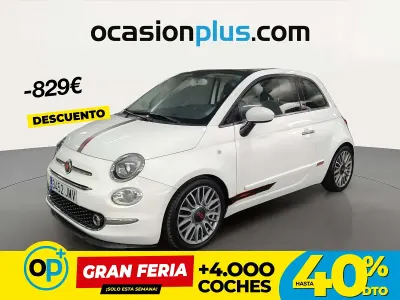 Usado Fiat 500 Lounge 69 CV (50 kW) 2016 Blanco Descapotable