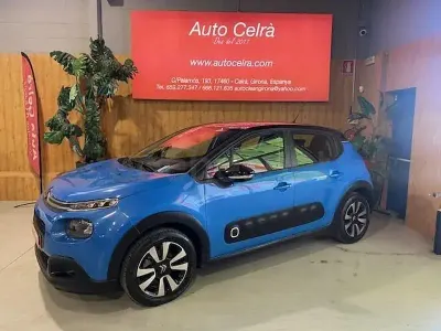 Usado Citroën C3 Feel 82 CV (60 kW) 2019 Azul Utilitario
