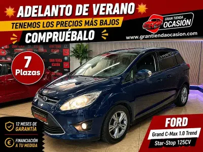 Usado Ford Grand C-Max Trend 125 CV (91 kW) 2014 Azul Monovolumen