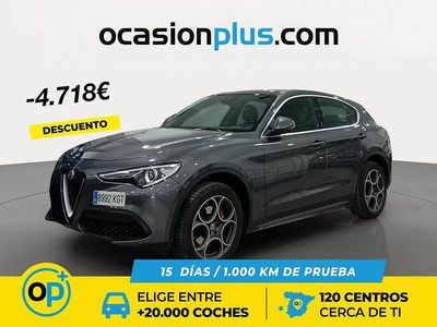 Usado Alfa Romeo Stelvio Edizione Speciale 280 CV (205 kW) 2018 Gris SUV