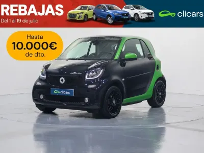 Usado Smart ForTwo Electric Drive Passion 60 kW (82 CV) 2018 Negro Coupe