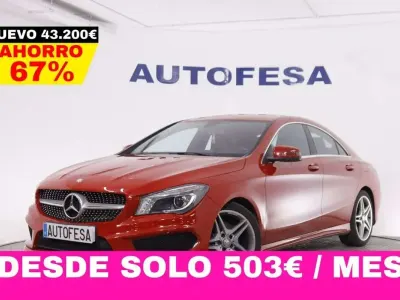 Usado Mercedes CLA200 AMG line 156 CV (114 kW) 2014 Rojo Coupe