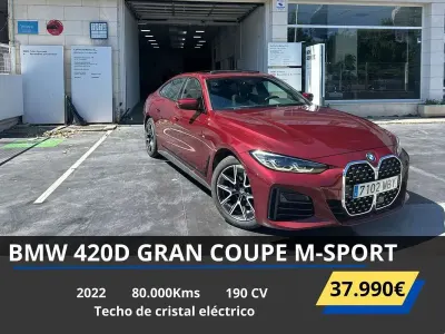 Usado BMW 420 Gran Coupé M Sport 190 CV (139 kW) 2022 Granate Coupe