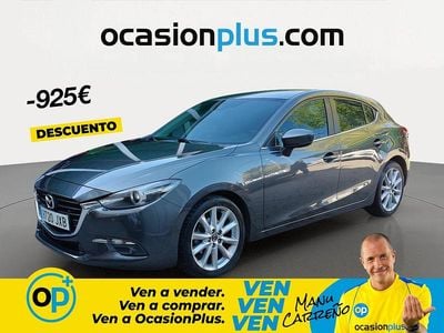 Usado Mazda 3 Luxury 150 CV (110 kW) 2017 Gris