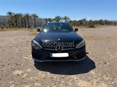 Usado Mercedes C200 AMG line 184 CV (135 kW) 2014 Negro Berlina