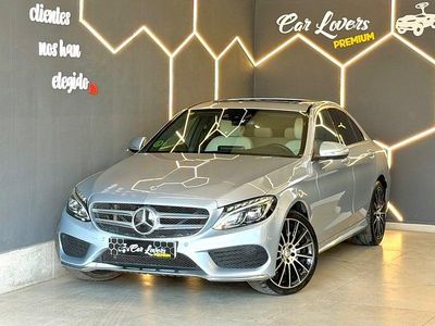 Usado Mercedes C220 Avantgarde 170 CV (125 kW) 2014 Gris / plata Berlina