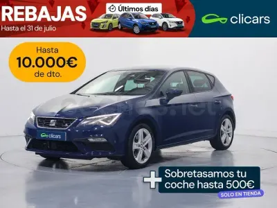 Usado Seat Leon FR 130 CV (95 kW) 2019 Azul Berlina