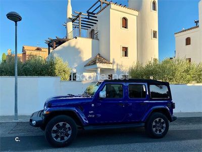 Azul Usado 2020 Jeep Wrangler Unlimited Sahara SUV | 54.500 € (Precio justo)