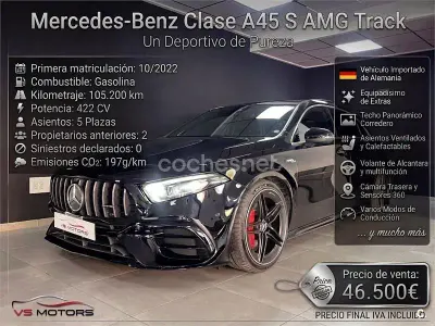 Usado Mercedes A45 AMG 421 CV (309 kW) 2020 Negro Utilitario
