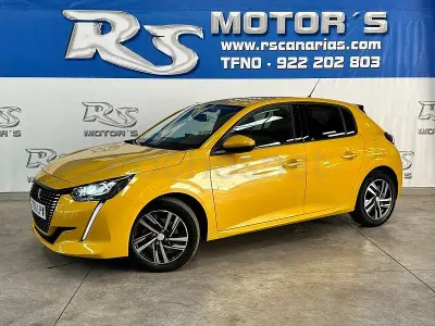 Begagnad Peugeot 208 Allure 100 HK (73 kW) 2021 Gul Halvkombi