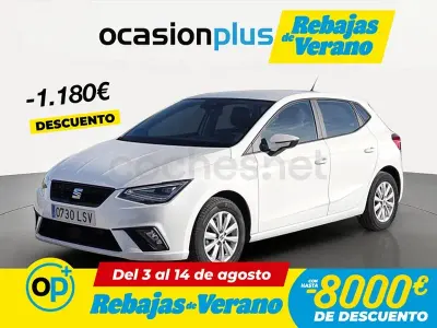 Usado Seat Ibiza Style Plus 90 CV (66 kW) 2021 Blanco Utilitario
