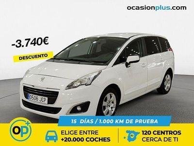 Blanco Usado 2015 Peugeot 5008 Active Monovolumen | 9250 € (Precio justo)