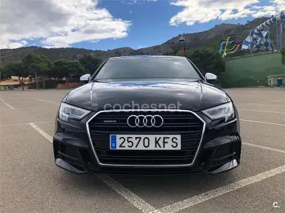 Usado Audi A3 190 CV (139 kW) 2017 Negro Berlina
