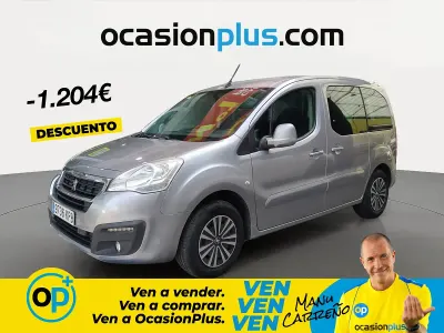 Usado Peugeot Partner Active 100 CV (73 kW) 2018 Gris Monovolumen