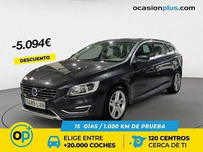 Gris Usado 2015 Volvo V60 Summum Familiar | 14.806 € (Precio justo)