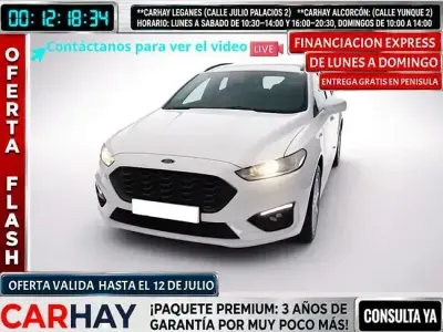Usado Ford Mondeo ST-Line 188 CV (138 kW) 2020 Blanco Familiar