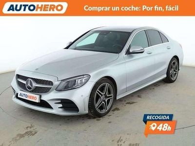 Usado Mercedes C200 AMG line 197 CV (144 kW) 2019 Gris Berlina