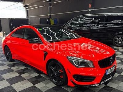 Usado Mercedes CLA220 AMG line 170 CV (125 kW) 2013 Naranja Berlina