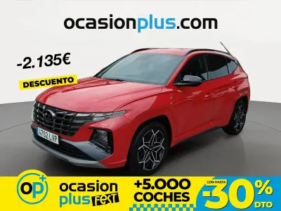 Usado Hyundai Tucson N Line 150 CV (110 kW) 2021 Rojo SUV