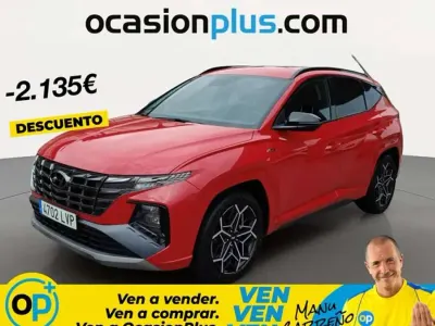 Usado Hyundai Tucson N Line 150 CV (110 kW) 2021 Rojo SUV