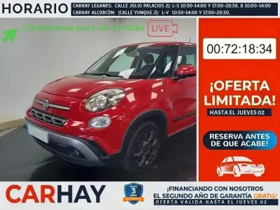 Usado Fiat 500L Cross 95 CV (69 kW) 2019 Rojo Monovolumen