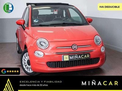 Usado Fiat 500C Lounge 69 CV (50 kW) 2021 Rojo Descapotable