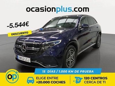 Usado Mercedes EQC400 300 kW (408 CV) 2019 Azul SUV