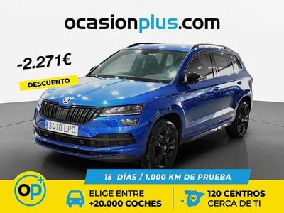 Azul Usado 2021 Skoda Karoq SportLine SUV | 24.990 € (Caro)