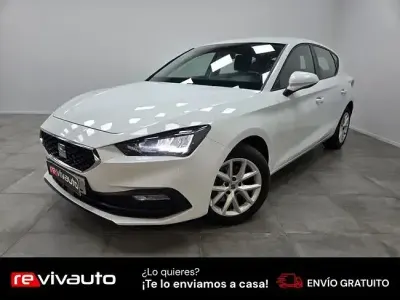 Usado Seat Leon Reference 115 CV (84 kW) 2021 Blanco Berlina