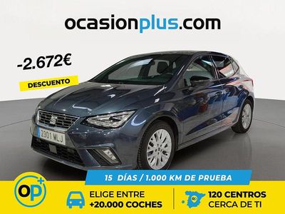 Usado Seat Ibiza FR 110 CV (80 kW) 2023 Gris Berlina