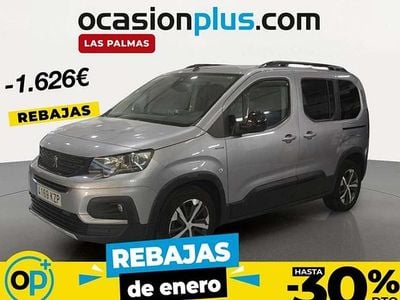 Usado Peugeot Rifter GT-line 131 CV (96 kW) 2019 Gris Monovolumen
