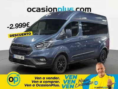 Usado Ford Transit Custom 130 CV (95 kW) 2022 Azul Familiar