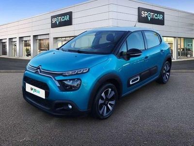 Usado Citroën C3 Feel 83 CV (61 kW) 2020 Azul Utilitario