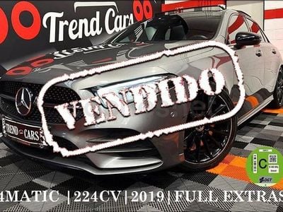 Usado Mercedes A250 AMG line 224 CV (164 kW) 2019 Gris Berlina