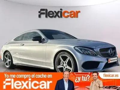 Usado Mercedes C220 AMG line 170 CV (125 kW) 2016 Gris Coupe