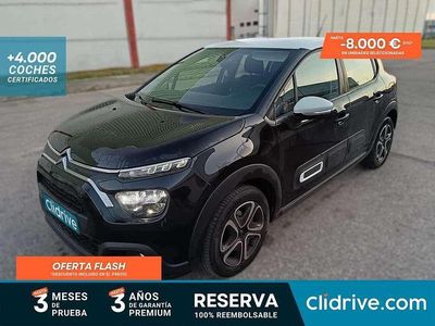 Usado Citroën C3 Feel 110 CV (80 kW) 2022 Negro Utilitario
