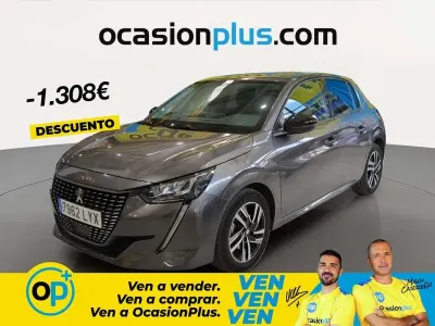 Usado Peugeot 208 Allure 102 CV (75 kW) 2022 Gris Utilitario