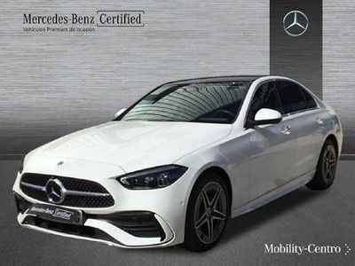Usado Mercedes C300e AMG line 313 CV (230 kW) 2024 Blanco polar Berlina
