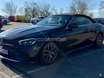 Negro Usado 2022 Mercedes E220 Descapotable | 50.000 € (Caro)
