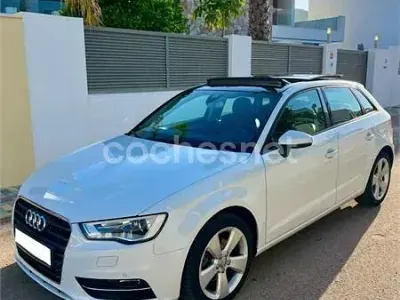 Usado Audi A3 Attraction 150 CV (110 kW) 2013 Blanco Berlina