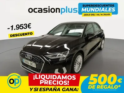 Usado Audi A3 Advanced Plus 110 CV (80 kW) 2021 Negro Berlina