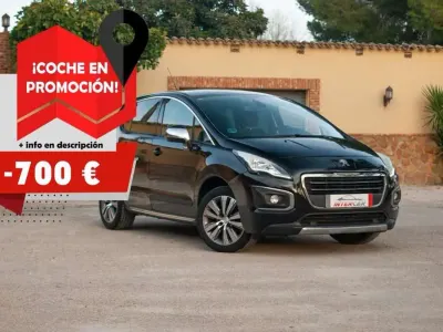Usado Peugeot 3008 Style 130 CV (95 kW) 2016 Negro Utilitario