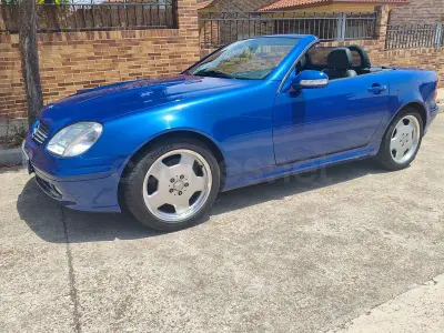 Usado Mercedes SLK200 163 CV (119 kW) 2000 Azul Descapotable