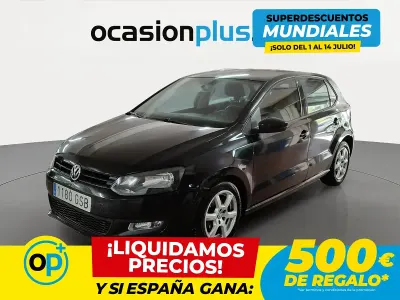 Usado VW Polo Advance 75 CV (55 kW) 2009 Negro Utilitario
